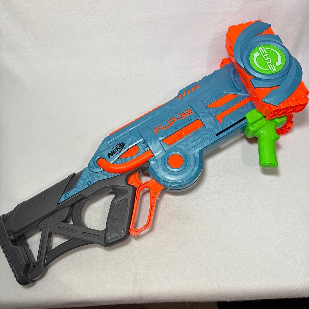 NERF Elite 2.0 Toy Gun Flipshots Flip-32 Blaster - F2553 Rotating Double Barrel